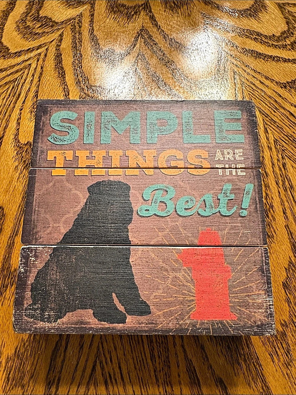 Highland Woodcrafters Simple Things Are the Best Wood Wall Art
